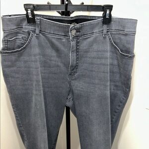 Lee Plus Gray Straight Leg Jeans